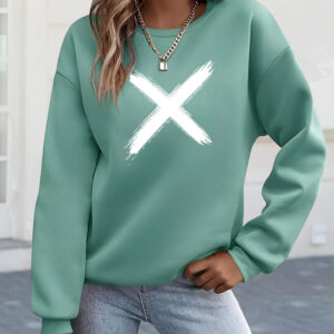 Ватирана блуза с дълъг ръкав B226